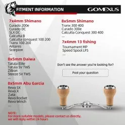 Gomexus Aluminum Double Handle With Cork Knob -Billig Gösjiggar Butik BS100HCA27TNr 6