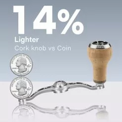 Gomexus 120mm Aluminium Handle With 27mm Cork Knob 17 Gomexus 120mm Aluminium Handle With 27mm Cork Knob -Billig Gösjiggar Butik BS120HCA27TBKr 3