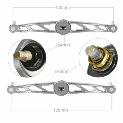 Gomexus Crank Handle Silver/Aurora Knob -Billig Gösjiggar Butik BS120TN27TCJ1r 4
