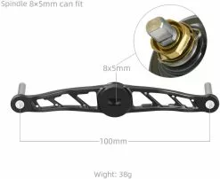 Gomexus Crank Handle Silver/Aurora Knob -Billig Gösjiggar Butik BS120TN27TCJ1r 5