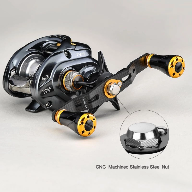 Gomexus 95mm Carbon Swept Handle With 20mm Aluminium Knob 2 Gomexus 95mm Carbon Swept Handle With 20mm Aluminium Knob - Bild 2