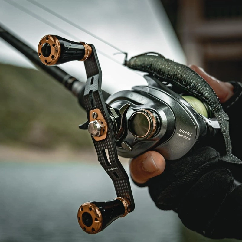 Gomexus 95mm Carbon Swept Handle With 20mm Aluminium Knob 3 Gomexus 95mm Carbon Swept Handle With 20mm Aluminium Knob - Bild 3