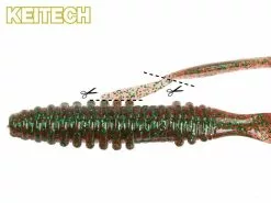 Keitech Mad Wag Mini 8,9cm (10-pack) -Billig Gösjiggar Butik KEI 3.5MWM CT19r 3